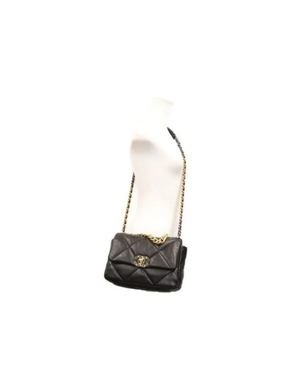 Chanel Black Lamb 19 Small Shoulder